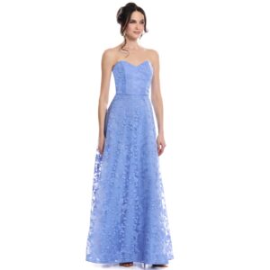 Yamileth Vestido Largo De Tirantes Escote Corazón Falda Semicircular