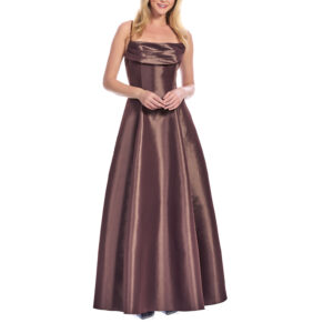 Rocío Vestido Largo De Tirantes Escote Columpio Con Falda Semicircular