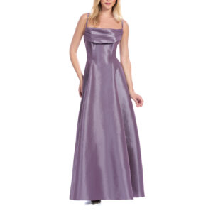 Rocío Vestido Largo De Tirantes Escote Columpio Con Falda Semicircular